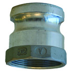 MALE ADAPTOR, FEMALE THREADS, 2IN, ALUMINUM